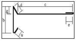 Windbordleiste mit Falz - Diagramm