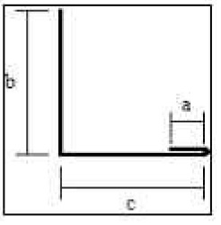 Winkelstreifen mit Falz - Diagramm